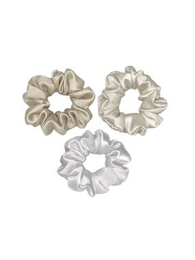 Set of Three Satin Scrunchies